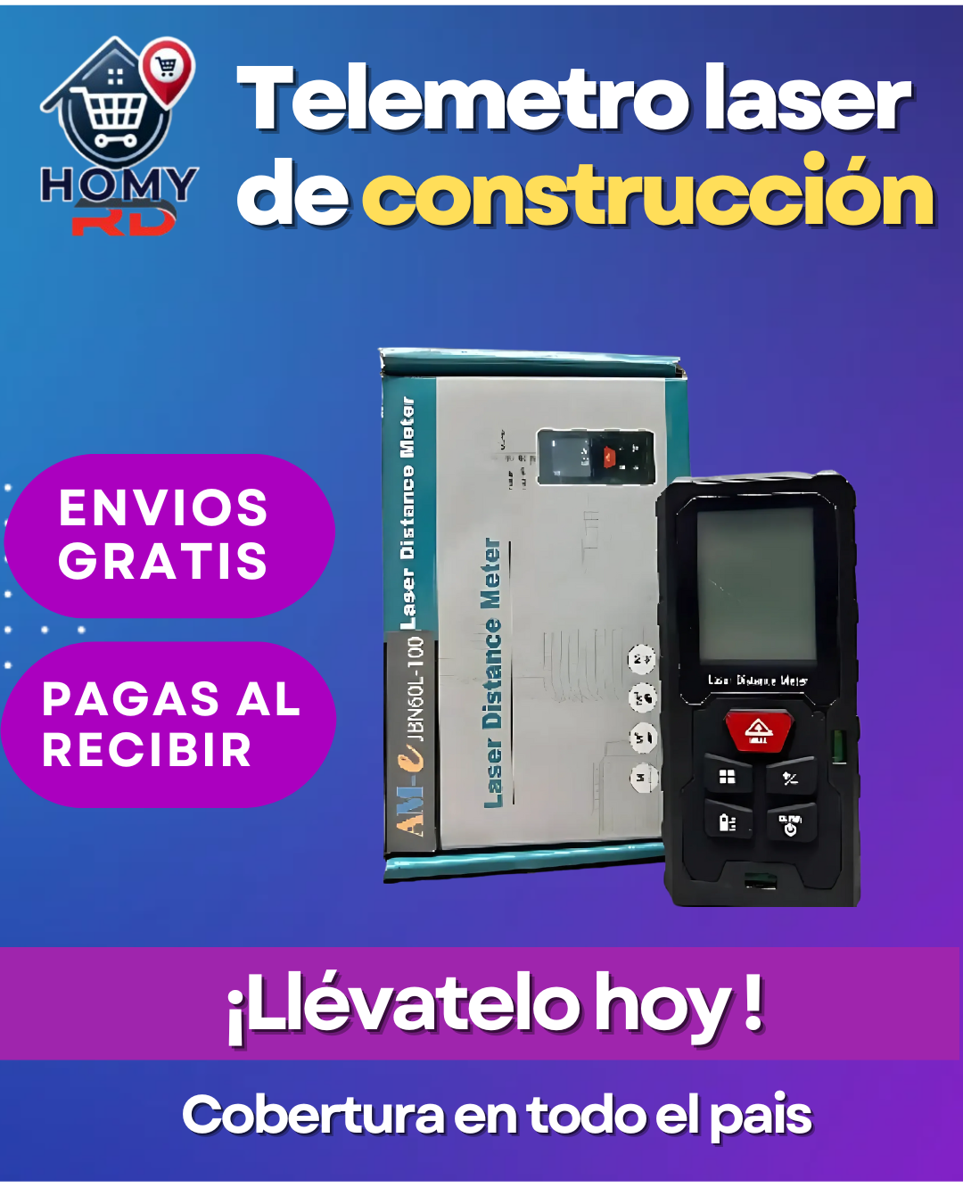 TELEMETRO LASER DE CONSTRUCCIÓN