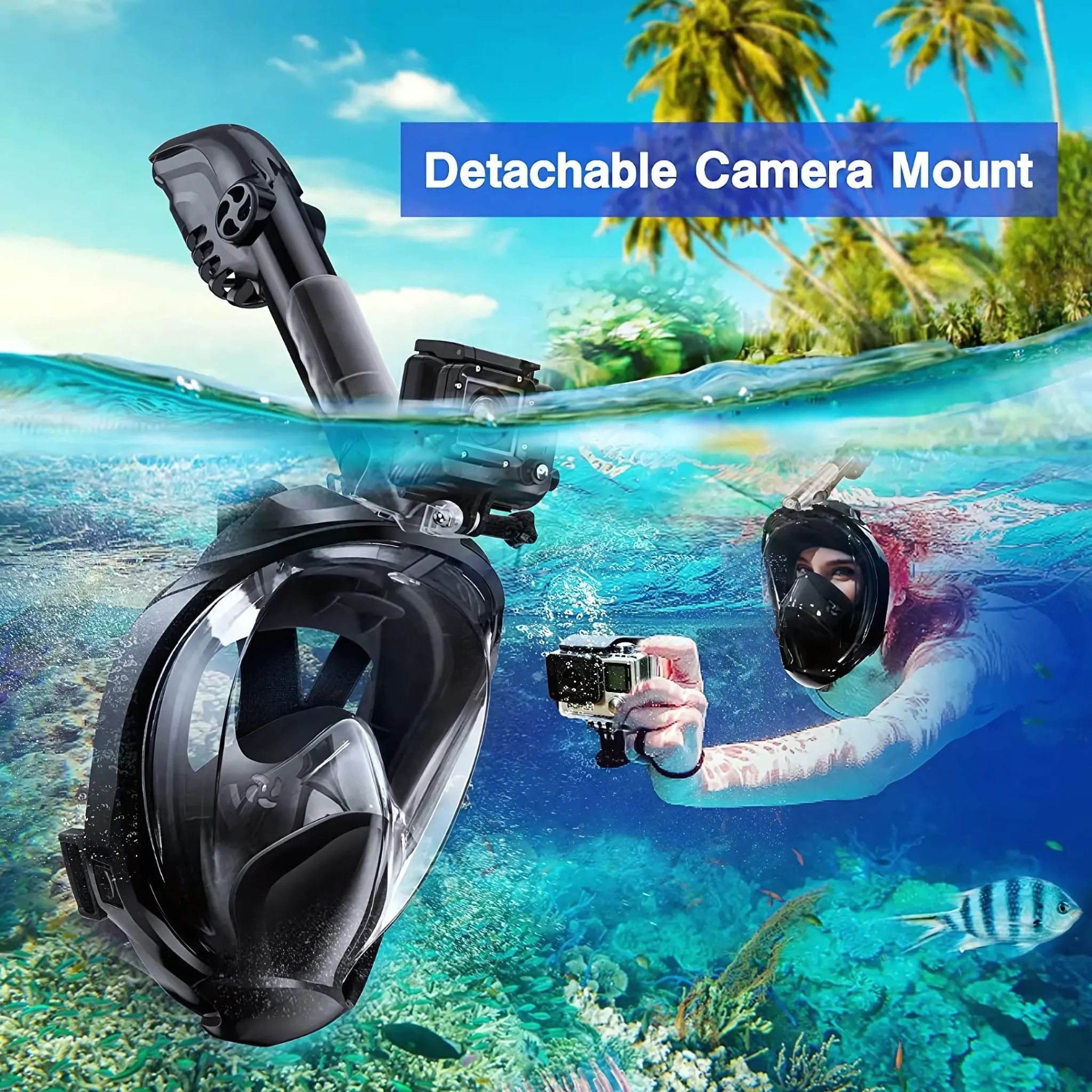 Respira libre bajo el agua: Máscara de Snorkel