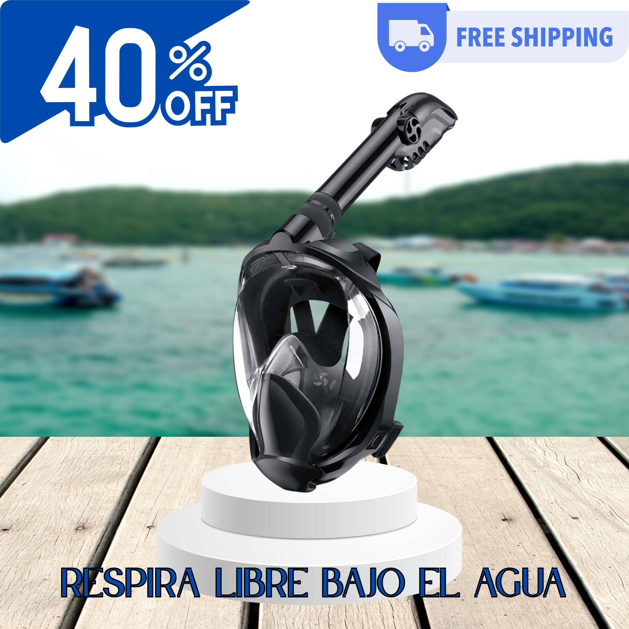 Respira libre bajo el agua: Máscara de Snorkel