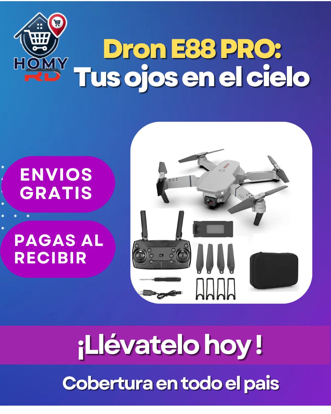 DRON E88 PRO: Tus ojos en el cielo.