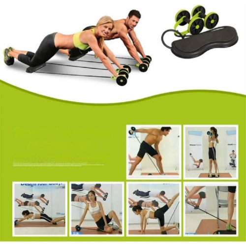 Combo Fitness: Rueda de ejercicios + Balanza de Alimentos +  Bocina CHARGE-MINI3.